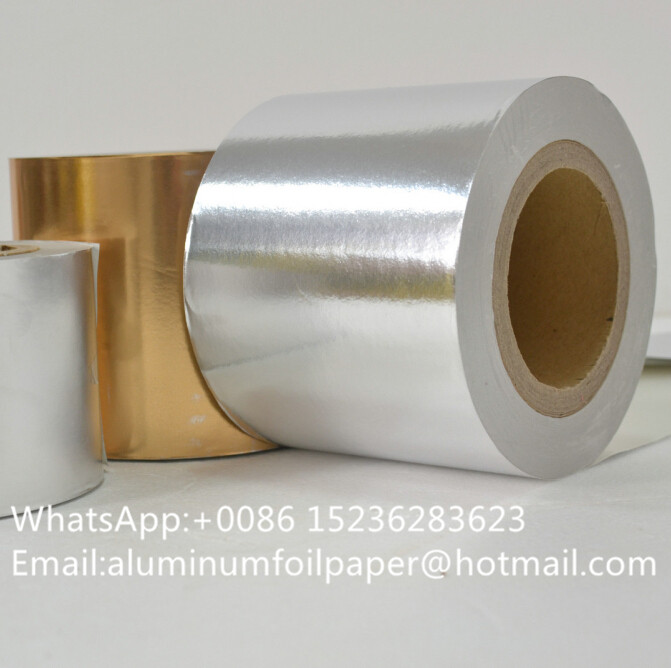 tobacco wrapping gold silver aluminum foil backed paper