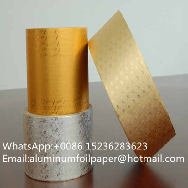 114mm cigarette wrapping embossed aluminum foil paper
