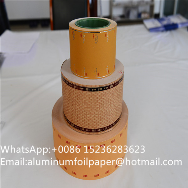 Cigarette filter rolling logo printed tipping paper with perforation