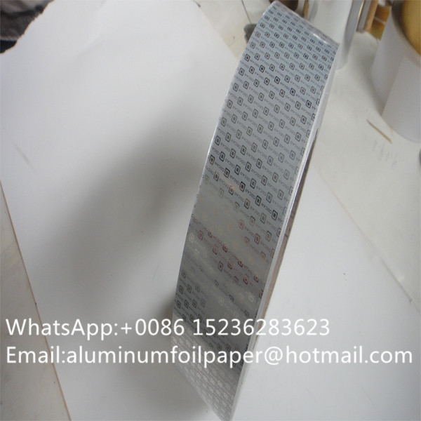 china manufacturer customized logo printed cigarette foil paper roll